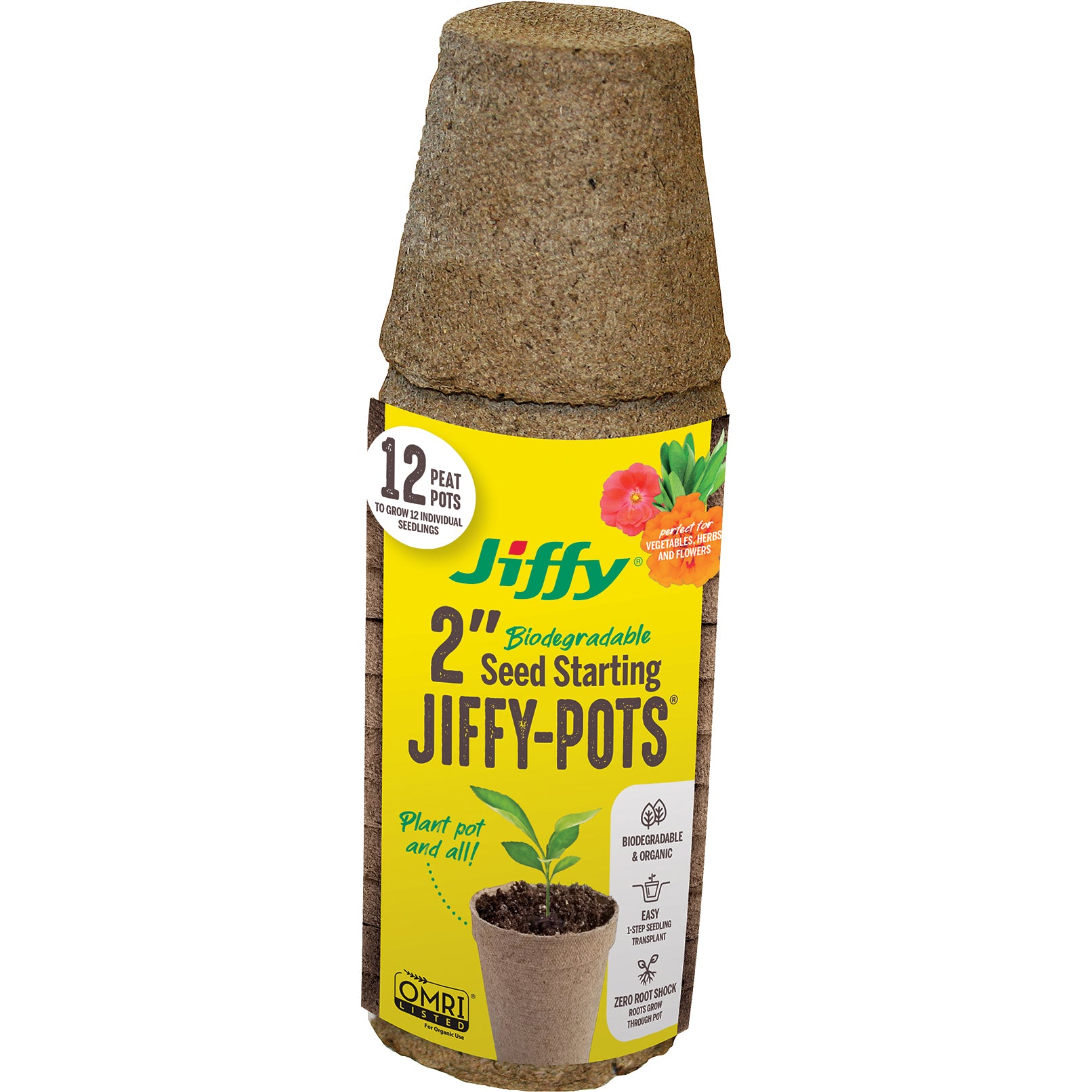 Jiffy Pots 5 Round - 6 Pack