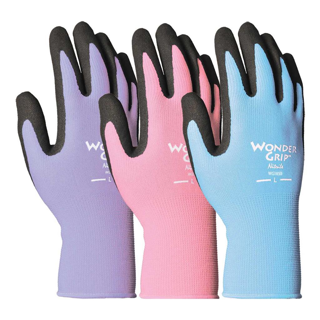 Wonder Grip Nearly Naked Gardening Gloves sz. Large – Pinetree Garden Seeds