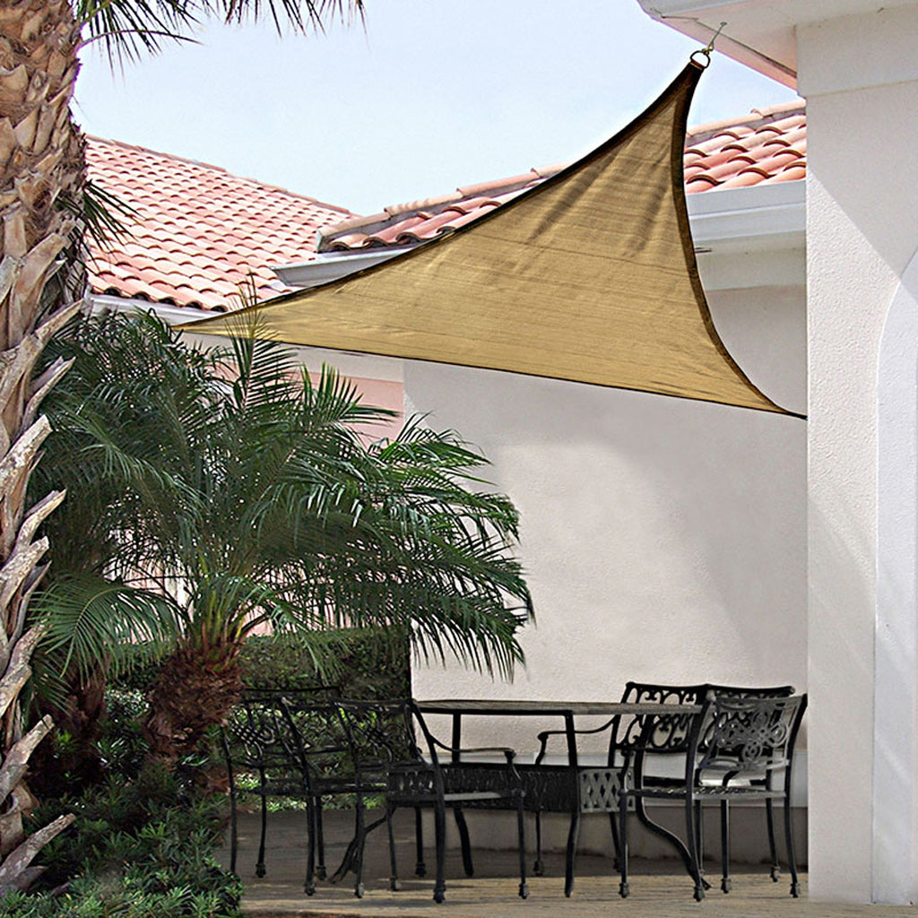 Triangle patio outlet shade