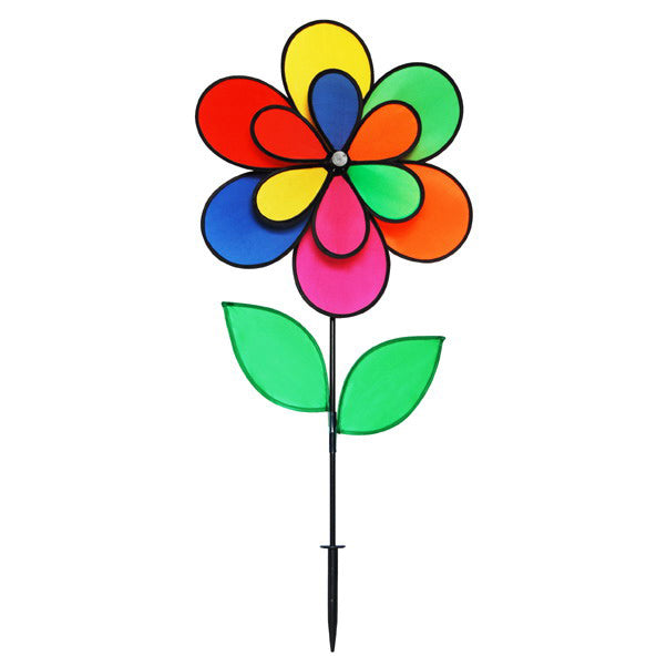 Gardener Select™ Double 12-Petal Rainbow Pinwheel with Leaves ...