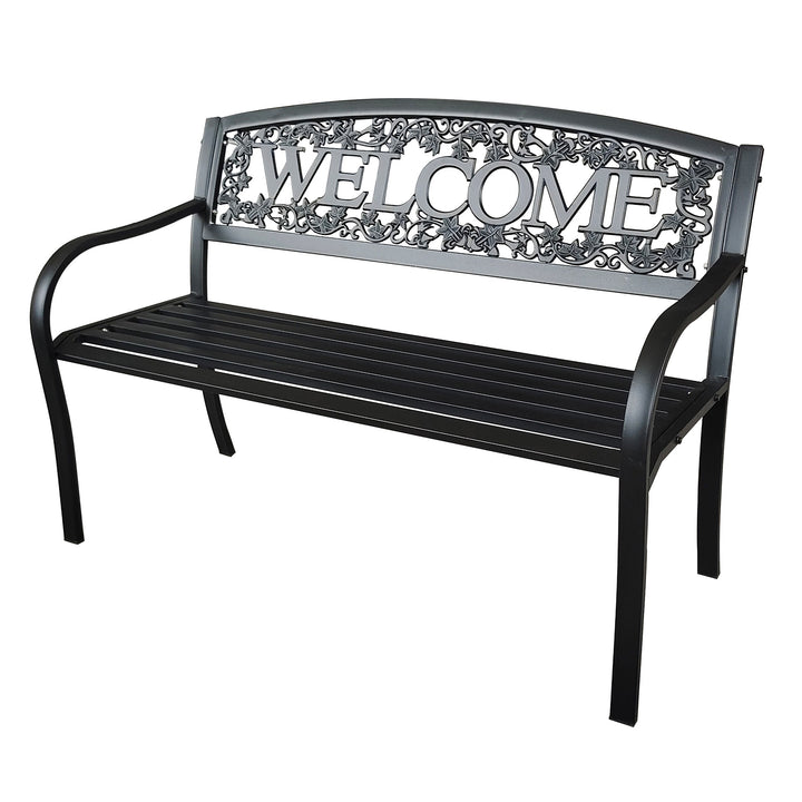 Gardener Select® 4 ft. Welcome Garden Bench - Black