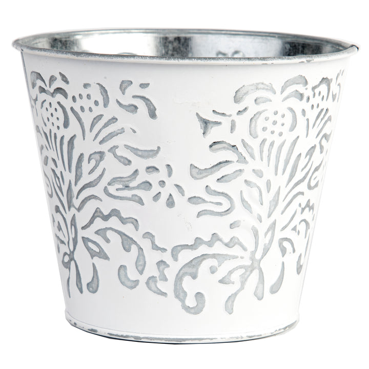 Gardener Select® Embossed Zinc Planters