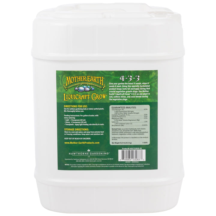 Mother Earth® LiquiCraft Grow™ 4-3-3