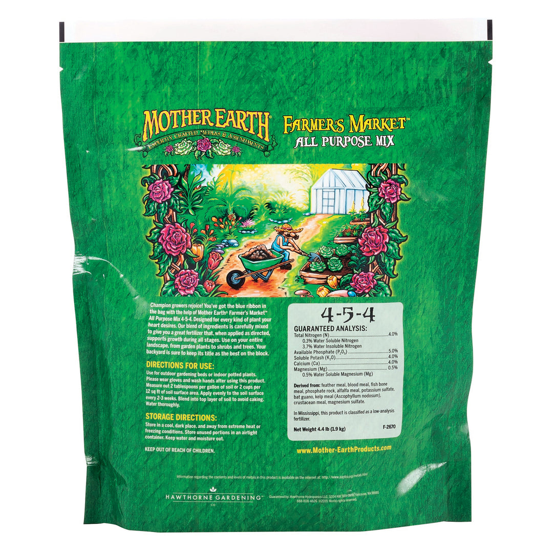 Mother Earth® Farmers Market All Purpose Mix 4-5-4