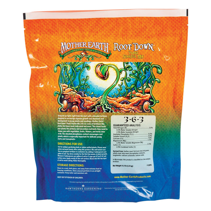 Mother Earth® Root Down™ Plant Starter Mix 3-6-3