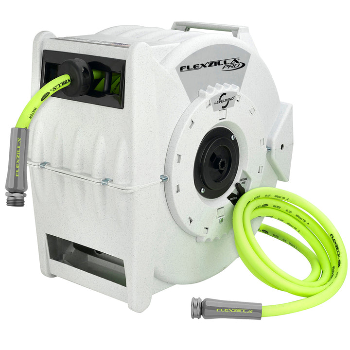 Flexzilla® Pro Retractable Water Hose Reel with Levelwind™ Technology