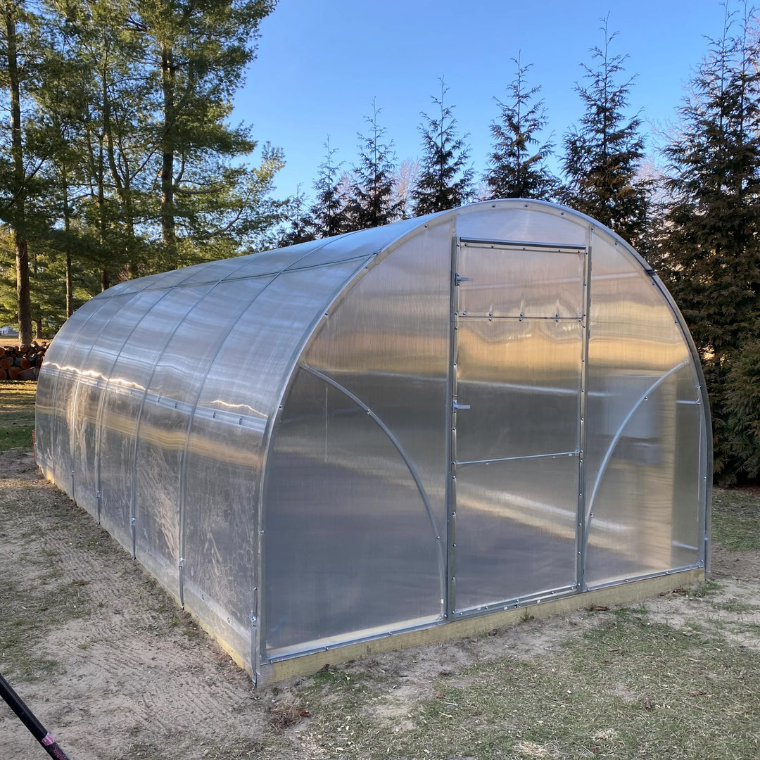 Sigma DIY Greenhouse Kit 10 x 20 ft. with 6mm Double-Wall Polycarbonate Panels and Galvanized Steel Frame