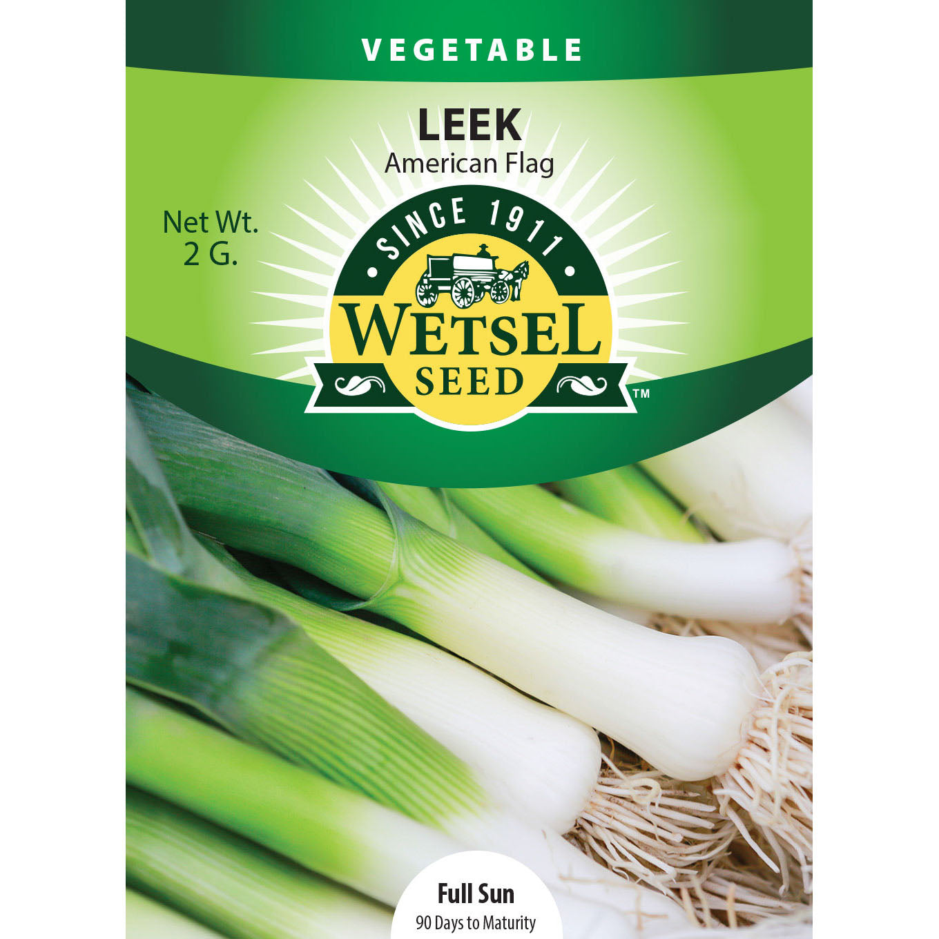 Wetsel Seed™ American Flag Leek Seed – Greenhouse Megastore