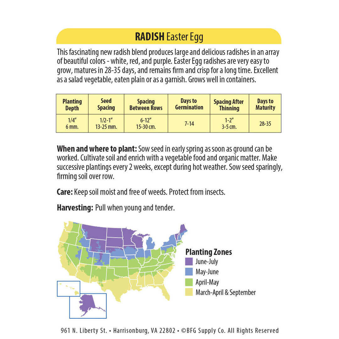 Wetsel Seed™ Easter Egg Radish Seed