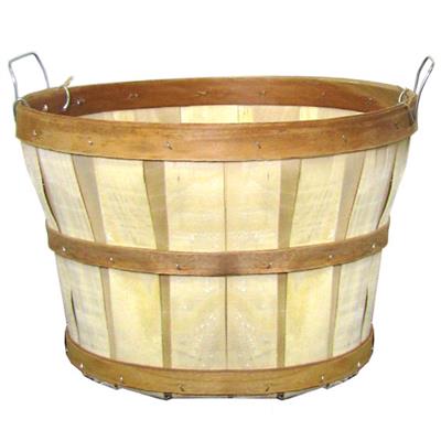 1/2 Bushel Wood Basket w/Handles (12 pack) - Glacier Valley Enterprises