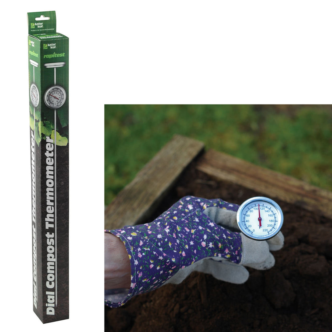 New! Stainless Steel Compost Thermometer